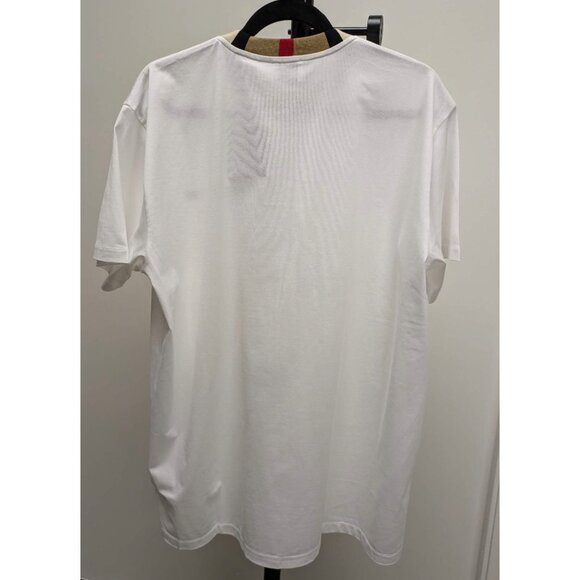 Burberry Men’s Jayson Icon Stripe Crewneck T-Shirt White S 8078115 - Picture 4 of 7